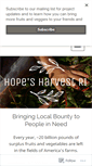 Mobile Screenshot of hopesharvest.org
